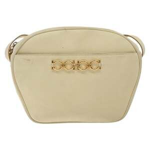 Salvatore Ferragamo Suede Gancini Shoulder Bag Beige